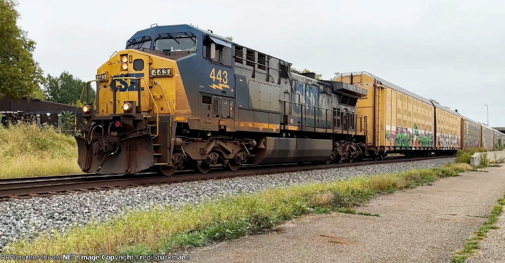 CSX 443 leads M224.